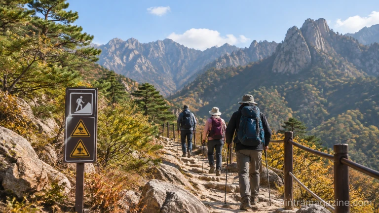 설악산국립공원 등산로와 산길 안내 시설