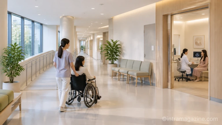 장애인 편의시설을 갖춘 병원 산부인과 내부
