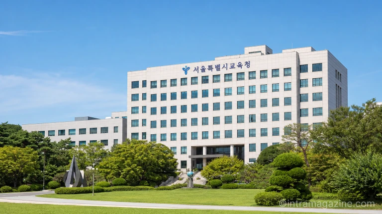 용산구에 위치한 서울시교육청 청사 전경