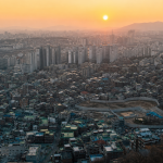 서울 도심의 빌라촌 전경