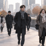 29일 출근길 도심 속 두꺼운 옷차림으로 이동하는 시민들