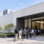 부산 연제구 연산동에 개관한 연산센텀 월드메르디앙 견본주택 외관 전경